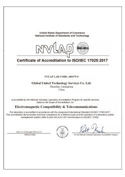 चीन Global United Technology Services Co.,Ltd. प्रमाणपत्र